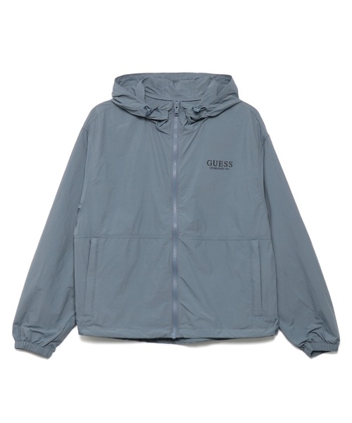 Guess（ゲス）の「Logo Nylon Jacket（ナイロンジャケット・レディース・グリーン/ブラック/ライトブルー・MEDIUM/SMALL/X-SMALL）」の5枚目の写真