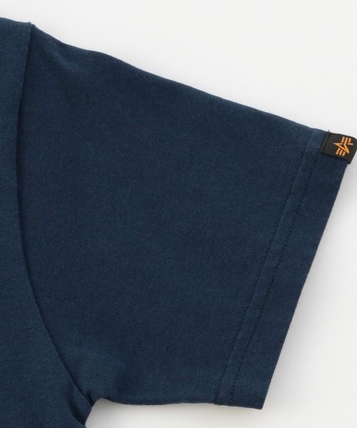 Alpha Industries（アルファインダストリーズ）の「キッズ Aマークプリント 半袖Ｔシャツ（Tシャツ/カットソー・キッズ・ホワイト/ブラック/パープル/ネイビー・140/150/120/130/110）」の19枚目の写真