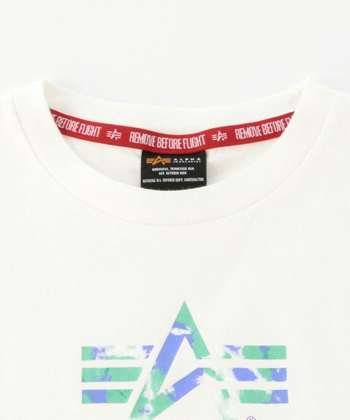 Alpha Industries（アルファインダストリーズ）の「キッズ Aマークプリント 半袖Ｔシャツ（Tシャツ/カットソー・キッズ・ホワイト/ブラック/パープル/ネイビー・140/150/120/130/110）」の6枚目の写真