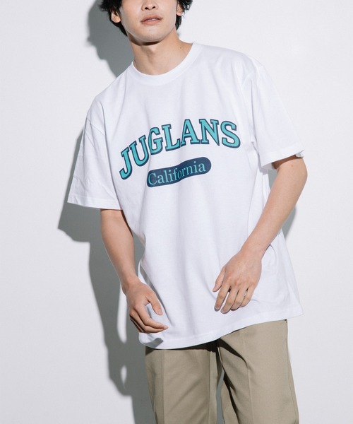 JUGLANS(ユグランス)の「オリジナル ビッグシルエットカレッジプリントT(Tシャツ/カットソー・メンズ・A/B/C/D/E/F/G/H/I/J/K/L/M/N/O/P・XXL/L/XL)」の8枚目の写真