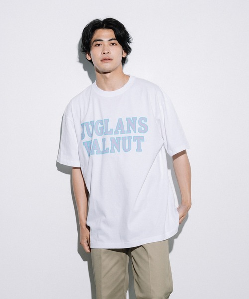JUGLANS(ユグランス)の「オリジナル ビッグシルエットカレッジプリントT(Tシャツ/カットソー・メンズ・A/B/C/D/E/F/G/H/I/J/K/L/M/N/O/P・XXL/L/XL)」の15枚目の写真