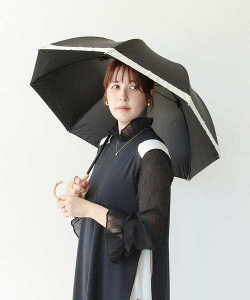 Cepica(セピカ)の「【pink trick / ピンクトリック】グログラン完全遮光長傘(晴雨兼用)(長傘・レディース・ネイビー/グレイッシュベージュ/ブラック/グリーン・FREE)」の15枚目の写真