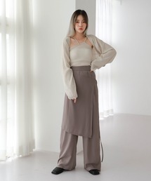 UNE MANSION | [UNEORIGINAL]ラップスカートパンツ(スラックス)