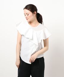 Cepica | ラッフルアシメ切替カットソー(Tシャツ/カットソー)