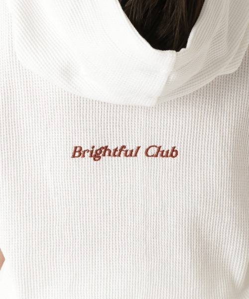 REDYAZEL（レディアゼル）の「【WEB＆ルミネエスト限定】ワッフルバックロゴ刺繍ノースリフーディー（その他トップス・レディース・オフホワイト/グレー・FREE）」の15枚目の写真