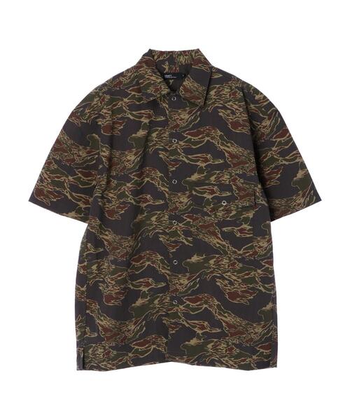 CRAFT STANDARD BOUTIQUE（クラフトスタンダードブティック）の「ナイロンドットボタン半袖シャツ　＊（シャツ/ブラウス・メンズ・カーキ/カモフラージュ/その他/ベージュ・L/LL/M）」の9枚目の写真