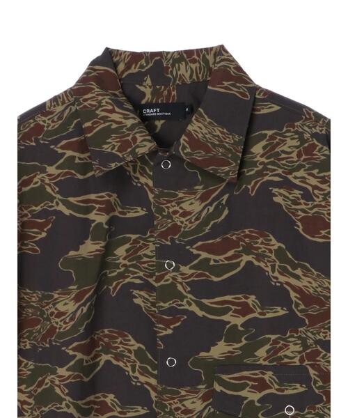 CRAFT STANDARD BOUTIQUE（クラフトスタンダードブティック）の「ナイロンドットボタン半袖シャツ　＊（シャツ/ブラウス・メンズ・カーキ/カモフラージュ/その他/ベージュ・L/LL/M）」の12枚目の写真