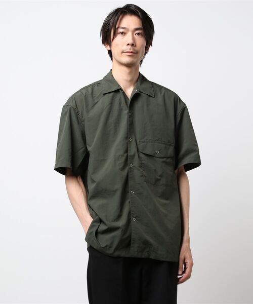 CRAFT STANDARD BOUTIQUE（クラフトスタンダードブティック）の「ナイロンドットボタン半袖シャツ　＊（シャツ/ブラウス・メンズ・カーキ/カモフラージュ/その他/ベージュ・L/LL/M）」の8枚目の写真