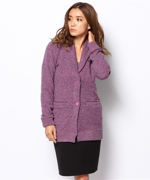 HYSTERIC GLAMOUR(ヒステリックグラマー)の「BLACK CAT刺繍 CD(カーディガン/ボレロ・レディース・ピンク/ブルー/ネイビー・FREE)」の1枚目の写真