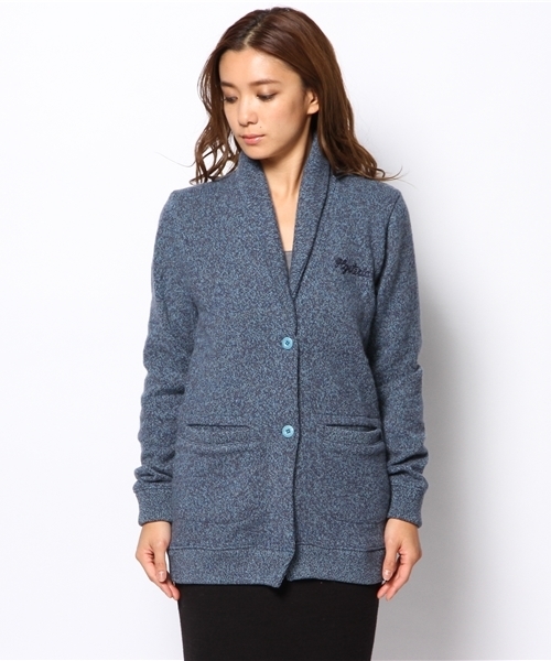 HYSTERIC GLAMOUR(ヒステリックグラマー)の「BLACK CAT刺繍 CD(カーディガン/ボレロ・レディース・ピンク/ブルー/ネイビー・FREE)」の4枚目の写真