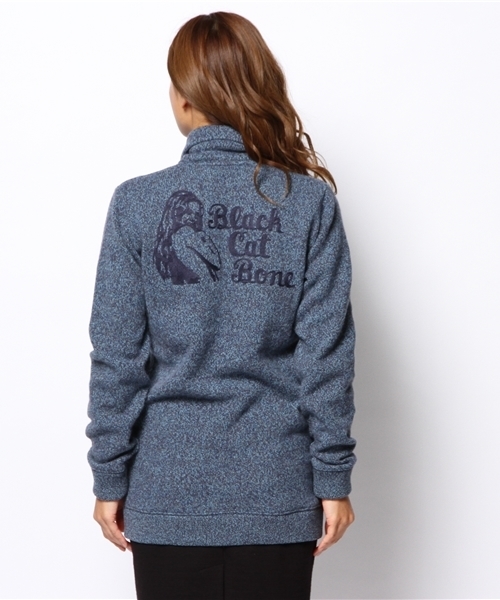 HYSTERIC GLAMOUR(ヒステリックグラマー)の「BLACK CAT刺繍 CD(カーディガン/ボレロ・レディース・ピンク/ブルー/ネイビー・FREE)」の6枚目の写真