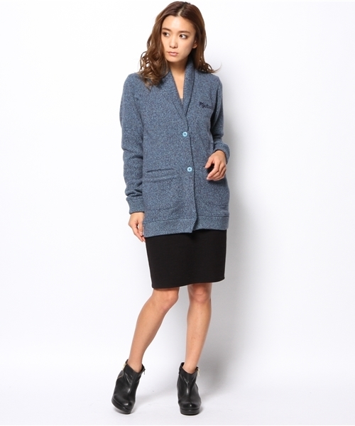 HYSTERIC GLAMOUR(ヒステリックグラマー)の「BLACK CAT刺繍 CD(カーディガン/ボレロ・レディース・ピンク/ブルー/ネイビー・FREE)」の7枚目の写真