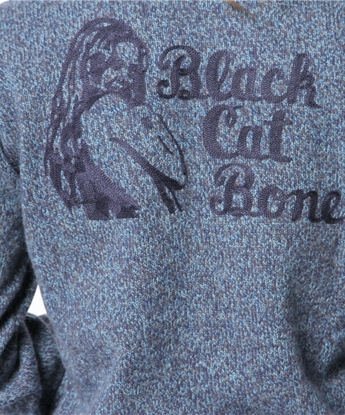 HYSTERIC GLAMOUR(ヒステリックグラマー)の「BLACK CAT刺繍 CD(カーディガン/ボレロ・レディース・ピンク/ブルー/ネイビー・FREE)」の12枚目の写真