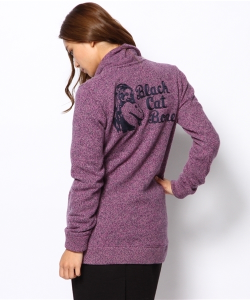 HYSTERIC GLAMOUR(ヒステリックグラマー)の「BLACK CAT刺繍 CD(カーディガン/ボレロ・レディース・ピンク/ブルー/ネイビー・FREE)」の10枚目の写真