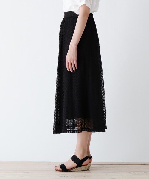 Cutie Blonde（キューティーブロンド）の「◆【S-L】レーススカート（スカート・レディース・アイボリー/ブラック/マスタード・01/02/03）」の8枚目の写真