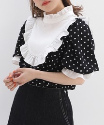 one after another NICE CLAUP | ドットフリルブラウス(シャツ/ブラウス)