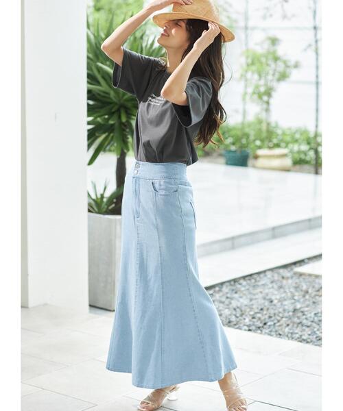 INGNI（イング）の「デニムマーメイド／スカート（スカート・レディース・アイボリー/ブルー系その他5/ブルー系その他/インディゴブルー・FREE）」の17枚目の写真