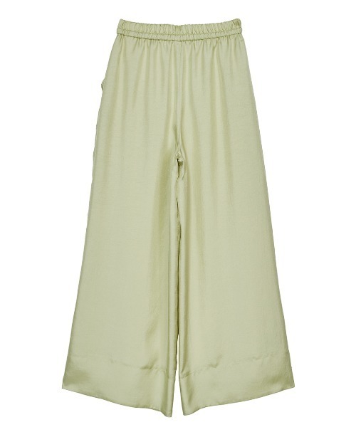 Ameri（アメリ）の「SATIN LOOSE EASY PANTS（その他パンツ・レディース・ライム/ブラック/ホワイト・MEDIUM/SMALL）」の20枚目の写真