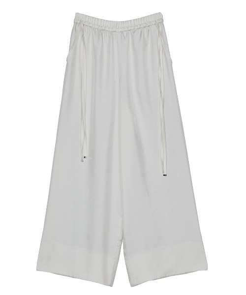 Ameri（アメリ）の「SATIN LOOSE EASY PANTS（その他パンツ・レディース・ライム/ブラック/ホワイト・MEDIUM/SMALL）」の16枚目の写真