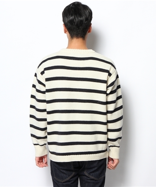 CIAOPANIC（チャオパニック）の「【Ciaopanic】ガンジーC/N（ニット/セーター・メンズ・オフホワイト/その他19/ネイビー・LARGE/MEDIUM）」の6枚目の写真