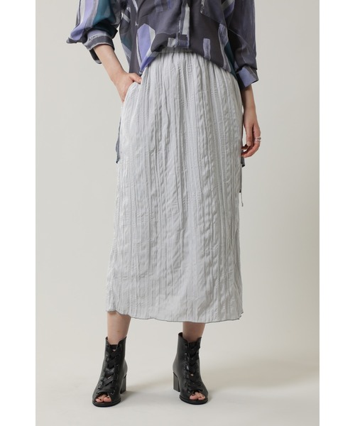 ROSE BUD（ローズバッド）の「ワッシャースカート（スカート・レディース・ブルー/グレー・FREE）」の2枚目の写真