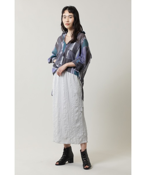 ROSE BUD（ローズバッド）の「ワッシャースカート（スカート・レディース・ブルー/グレー・FREE）」の16枚目の写真