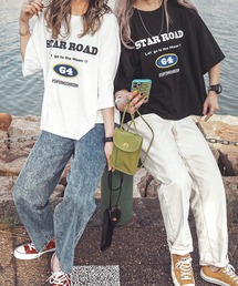 HWG_5 | HWG_5オリジナル ビッグシルエットプリントTシャツ - STAR ROAD -(Tシャツ/カットソー)