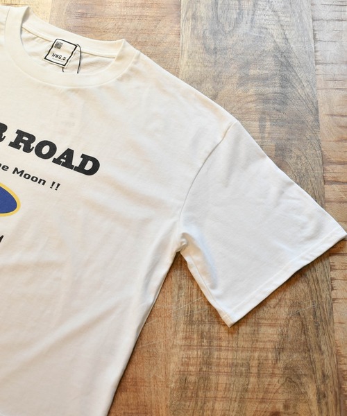 HWG_5（エイチダブルゴー）の「HWG_5オリジナル ビッグシルエットプリントTシャツ - STAR ROAD -（Tシャツ/カットソー・レディース・ホワイト/ブラック・FREE）」の6枚目の写真