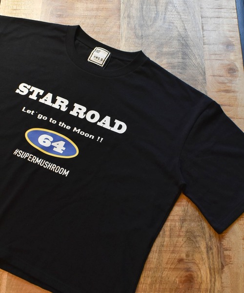 HWG_5（エイチダブルゴー）の「HWG_5オリジナル ビッグシルエットプリントTシャツ - STAR ROAD -（Tシャツ/カットソー・レディース・ホワイト/ブラック・FREE）」の14枚目の写真