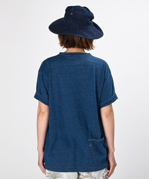 45R ジンバブエコットン908のオーシャンTシャツ　インディゴカットソー 45R（フォーティファイブアール）の「ジンバブエコットンの908