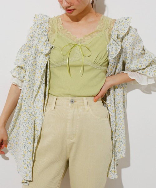 one after another NICE CLAUP(ワンアフターアナザーナイスクラップ)の「袖コンシャスマルチwayブラウス(シャツ/ブラウス・レディース・インディゴブルー/アイボリー/ホワイト系その他/ベージュ系その他/パープル系その他/イエロー系その他・FREE)」の6枚目の写真