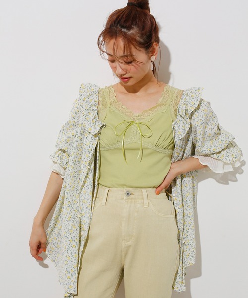 one after another NICE CLAUP(ワンアフターアナザーナイスクラップ)の「袖コンシャスマルチwayブラウス(シャツ/ブラウス・レディース・インディゴブルー/アイボリー/ホワイト系その他/ベージュ系その他/パープル系その他/イエロー系その他・FREE)」の13枚目の写真