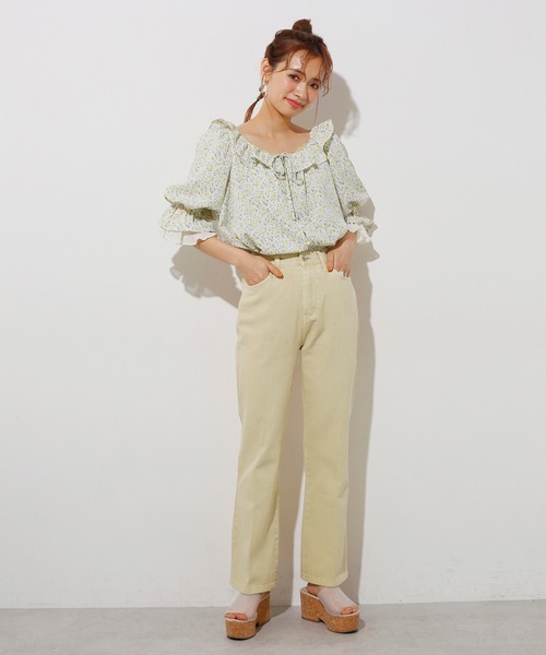 one after another NICE CLAUP(ワンアフターアナザーナイスクラップ)の「袖コンシャスマルチwayブラウス(シャツ/ブラウス・レディース・インディゴブルー/アイボリー/ホワイト系その他/ベージュ系その他/パープル系その他/イエロー系その他・FREE)」の19枚目の写真