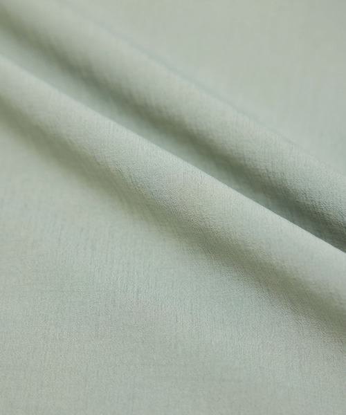 ROPE' PICNIC（ロペピクニック）の「【セットアップ対応】【2WAY】麻調プチハイブラウス（シャツ/ブラウス・レディース・チャコールグレー/キナリ/ダークブラウン/ライトグリーン・38）」の12枚目の写真