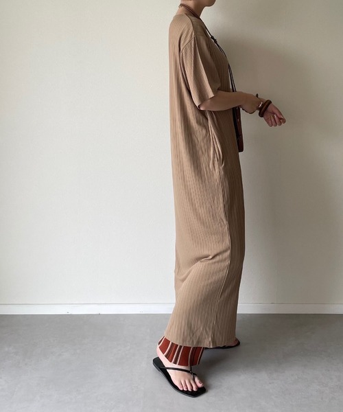 y/m by misato（イムバイミサト）の「ラップカットワンピース（ワンピース・レディース・ブラック/ベージュ/オフホワイト/アイボリー・FREE）」の11枚目の写真