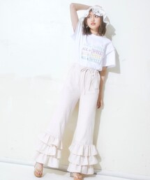 KOL ME BABY | ◆Gingham FURI FURI Pants(その他パンツ)
