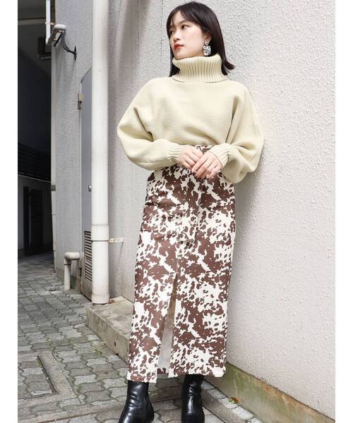 MURUA（ムルーア）の「ベルテッドペンシルスカート（スカート・レディース・アイボリー/ブラック/グリーン/モカ/その他1/その他・1/2）」の8枚目の写真