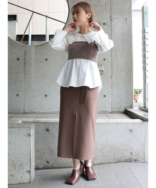 MURUA（ムルーア）の「ベルテッドペンシルスカート（スカート・レディース・アイボリー/ブラック/グリーン/モカ/その他1/その他・1/2）」の22枚目の写真