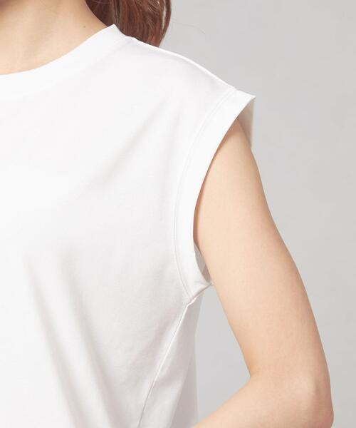 closet story（クローゼットストーリー）の「＜closet story＞ノースリーブ クルーネック カットソー（Tシャツ/カットソー・レディース・ホワイト/ブラック/ダークブラウン/ピンク・FREE）」の9枚目の写真