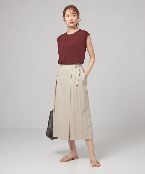 closet story（クローゼットストーリー）の「＜closet story＞ノースリーブ クルーネック カットソー（Tシャツ/カットソー・レディース・ホワイト/ブラック/ダークブラウン/ピンク・FREE）」の15枚目の写真