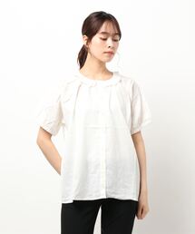 Samansa Mos2 | チビスカラップ衿ブラウス(シャツ/ブラウス)