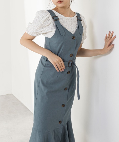 OLIVE des OLIVE（オリーブデオリーブ）の「マーメイドジャンスカ（ワンピース・レディース・ブラック/ブルー/アイボリー/ワンウォッシュ・FREE）」の9枚目の写真