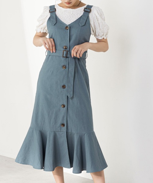 OLIVE des OLIVE（オリーブデオリーブ）の「マーメイドジャンスカ（ワンピース・レディース・ブラック/ブルー/アイボリー/ワンウォッシュ・FREE）」の11枚目の写真