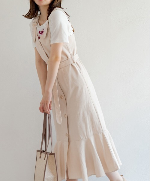 OLIVE des OLIVE（オリーブデオリーブ）の「マーメイドジャンスカ（ワンピース・レディース・ブラック/ブルー/アイボリー/ワンウォッシュ・FREE）」の17枚目の写真