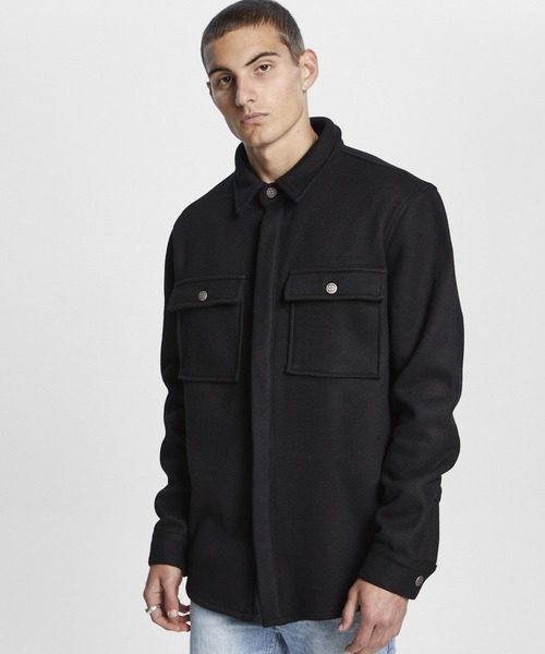 KSUBI(スビ)の「KSUBI HI FI WOOL LS SHIRT (5000007047)(デニムジャケット・メンズ・ブラック・SMALL/MEDIUM/LARGE)」の2枚目の写真