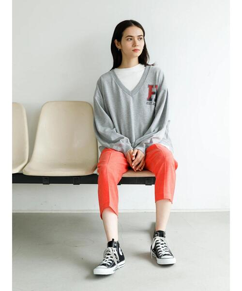 koe（コエ）の「カラーテーパードパンツ＊（スラックス・レディース・パープル/イエロー/オレンジ/ブルー/グリーン/ライトグリーン・M/L）」の16枚目の写真