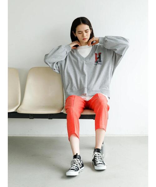 koe（コエ）の「カラーテーパードパンツ＊（スラックス・レディース・パープル/イエロー/オレンジ/ブルー/グリーン/ライトグリーン・M/L）」の17枚目の写真