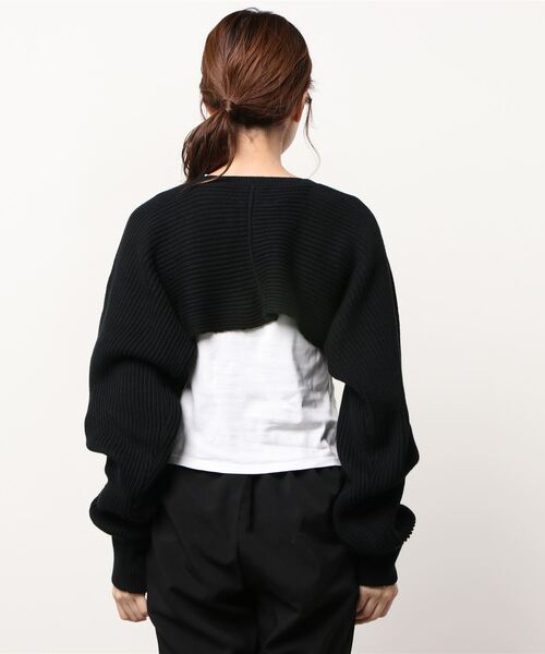 SISE(シセ)の「SISE SHOLDER KNIT(ニット/セーター・レディース・ブラック・MEDIUM)」の8枚目の写真