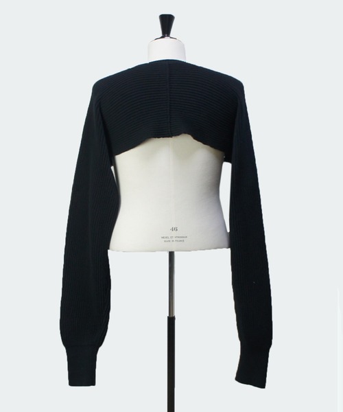 SISE(シセ)の「SISE SHOLDER KNIT(ニット/セーター・レディース・ブラック・MEDIUM)」の5枚目の写真