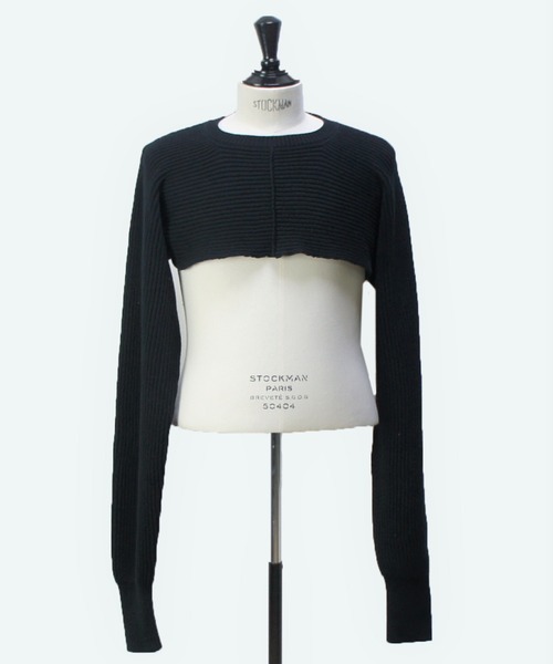 SISE(シセ)の「SISE SHOLDER KNIT(ニット/セーター・レディース・ブラック・MEDIUM)」の7枚目の写真